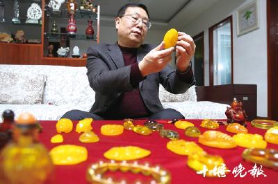 十堰藏家20多年收集数百件琥珀 看这些种类的琥珀，你认识吗？