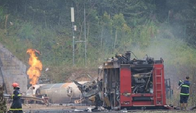 浙江温岭液化气运输槽罐车爆炸事故致20死，30人被问责