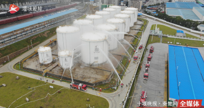 白浪油库去了好多消防车？原来是大型消防演练