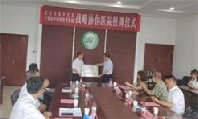 武汉市肺科医院与十堰市中西医结合医院战略协作医院授牌仪式成功举行