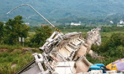 台湾6.9级强震已致1死142伤 多地断水断电