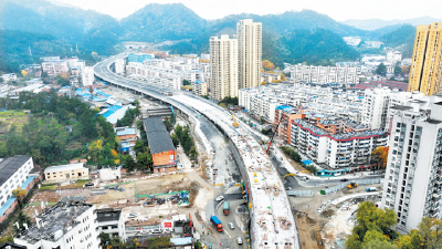 三峡路全线主体工程完工