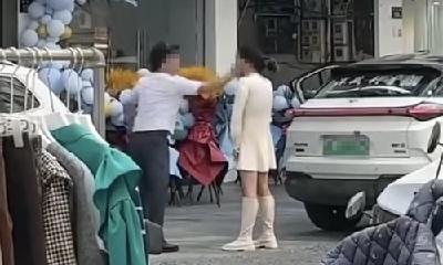 男女当街互扇耳光，路人拍下视频发到网上，律师：或侵犯他人肖像权