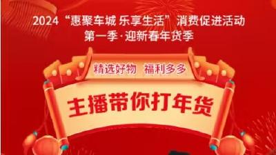 直播|惠聚车城 乐享生活 2024消费促进活动第一季·迎新春年货季今日正式启动