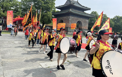 闽台地区大型旅游团队来堰文旅交流活动欢迎仪式举行