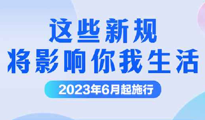 6月起，这些新规将影响你我生活