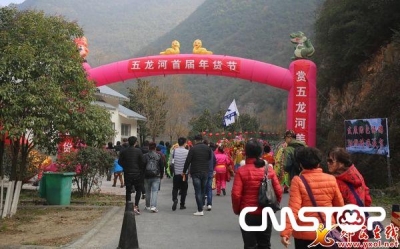郧西五龙河景区举办首届年货节