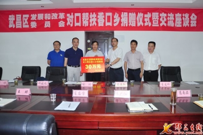 武昌区发改委捐赠30万元支持香口发展