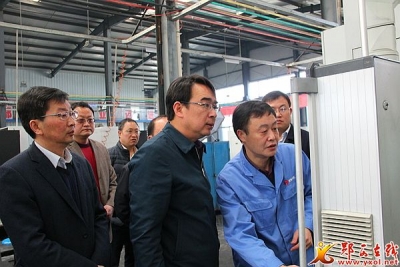 副市长王晓一行来我县调研工业经济