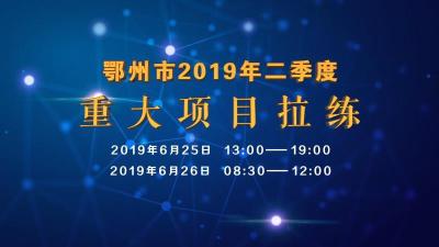 直播标题：图文直播 全程聚焦|鄂州市2019年二季度重大项目拉练