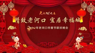 直播标题：直播|“2020年老河口市春节联欢晚会”。