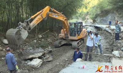 香口乡加快水毁复建工程施工进度
