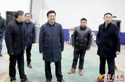 张涛督导河夹扶贫产业园项目建设