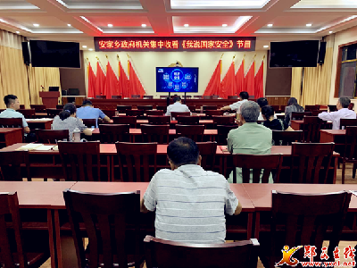 安家乡:集中观看《我说国家安全》提升经济安全认识