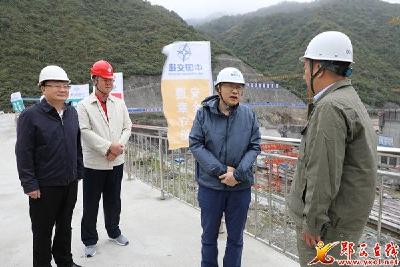 长江委主任马建华一行来我县检查指导秋汛防御工作