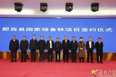 郧西县国家储备林项目正式签约