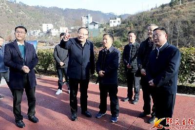 市委常委蔡静峰来郧西调研并宣讲十九届六中全会精神