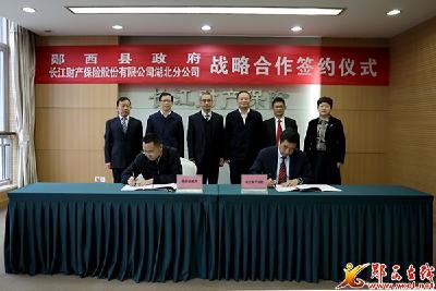 县政府与长江财险签订战略合作协议