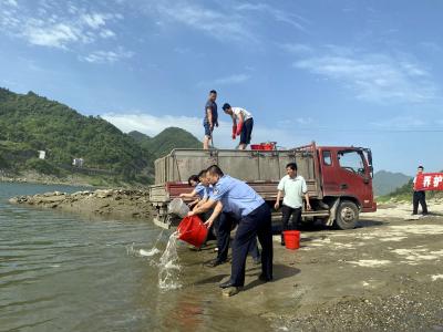郧西警方：增殖放流助力生态修复 司法力量守护绿水青山