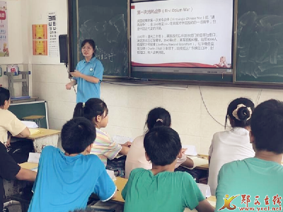 武科大学子到香口乡开展“双语国学公益课堂”