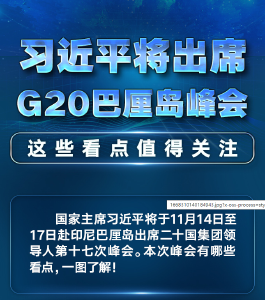 习近平将出席G20巴厘岛峰会，这些看点值得关注