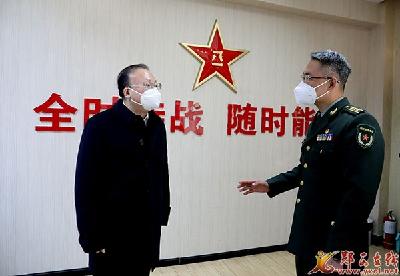 查宏调研党管武装工作