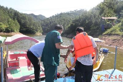 县文旅行业开展防汛抢险应急演练活动