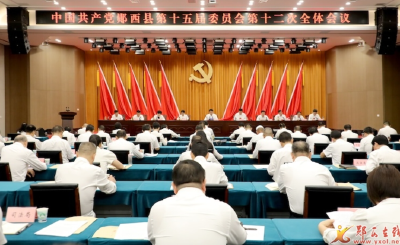 中共郧西县委十五届十二次全体会议举行