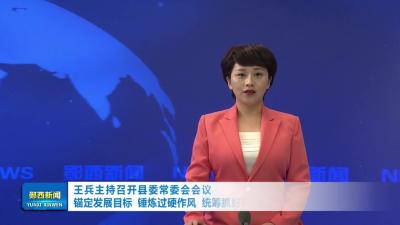 王兵主持召开县委常委会会议   锚定发展目标  锤炼过硬作风  统筹抓好各项重点工作落地落实