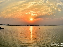 【风光摄影】荆州长湖 夕照余辉万丈彩