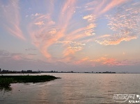 【风光摄影】荆州长湖 夕照余辉万丈彩