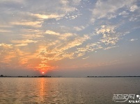 【风光摄影】荆州长湖 夕照余辉万丈彩