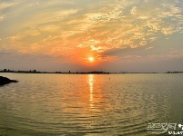 【风光摄影】荆州长湖 夕照余辉万丈彩