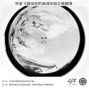 天宫二号伴随卫星飞越并拍摄天宫神舟组合体