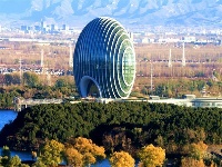 北京雁栖湖畔景色美 