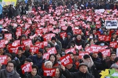 韩国民众酝酿百万人