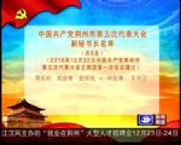 中国共产党荆州市第五次代表大会副秘书长名单