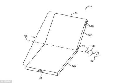 苹果将推可折叠手机？最新专利图曝光