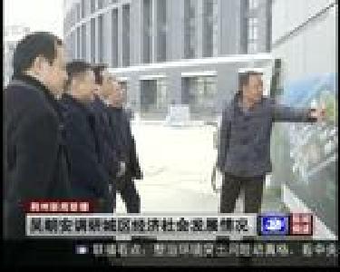吴朝安调研城区经济社会发展情况