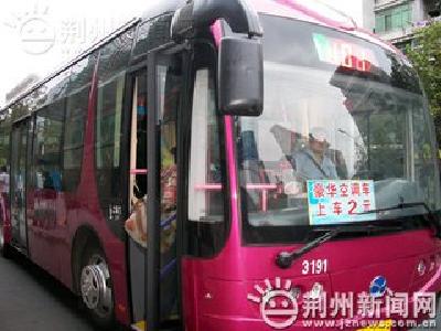 荆州城区13条空调公交车线路从今日起为乘客送暖  