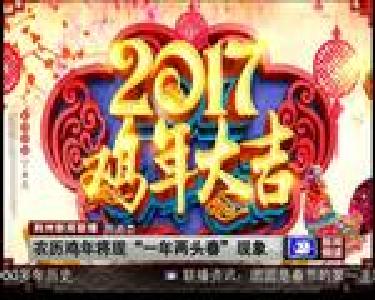 短消息：农历鸡年将现“一年两头春”现象