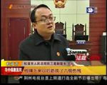 法庭内外：村民爬树清障 摔成九级伤残