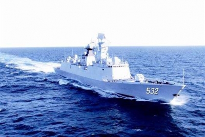 中国海军远航访问编队抵达越南 荆州舰将开放