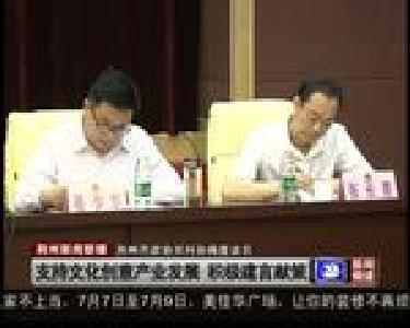 支持文化创意产业发展 积极建言献策
