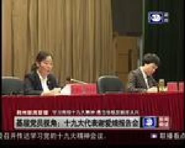 基层党员视角：十九大代表谢爱娥报告会