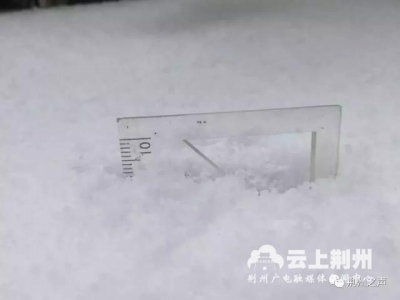 暖心！近10厘米的积雪也不能阻挡这些荆州人！