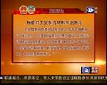 杨智对大会发言材料作出批示