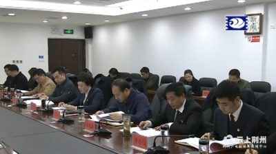 杨智参加并指导洪湖市委常委班子民主生活会