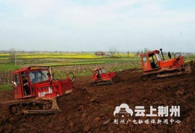 荆江大堤江陵段堤坡整形工程进展顺利 预计4月完工