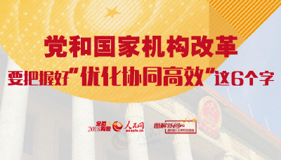 图解：党和国家机构改革要把握好“优化协同高效”这6个字